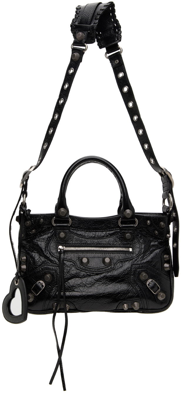 Чанта през рамо Balenciaga Medium Neo Cagole Bag Черно | 751521 1VG9Y, 0