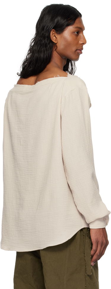 Риза Ottolinger Ottolinger Oversized Cut-Out Mousseline Shirt Бежово | 111-400411-01, 2