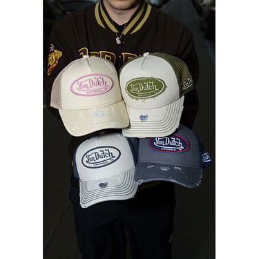 Шапка с козирка Von Dutch Von Dutch Trucker Kalmar Twill Cap Бежово | VD-7030847, 8