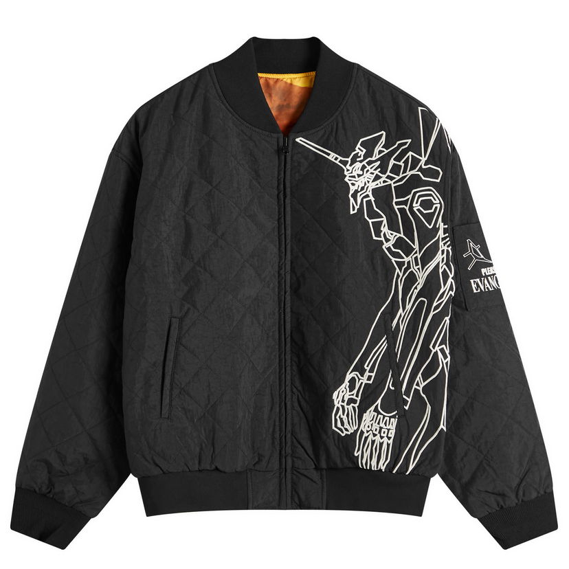 Яке бомбър Pleasures Humanoid Reversible Bomber Jacket Черно | P24E009-BLK