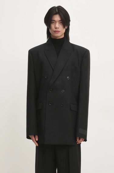 Яке VETEMENTS VETEMENTS Double Breasted Evening Blazer Черно | UA66JA450B1, 0