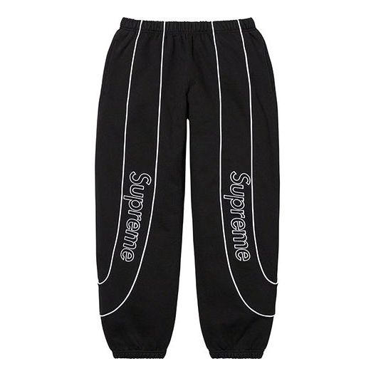 Спортни панталони Supreme Track Paneled Sweatpants Черно | SUP-FW21-167