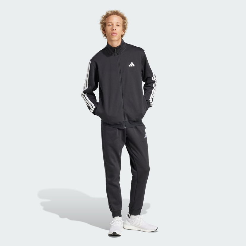Комплект adidas Performance Sportswear Basic 3-Stripes Fleece Track Suit Черно | JI8878