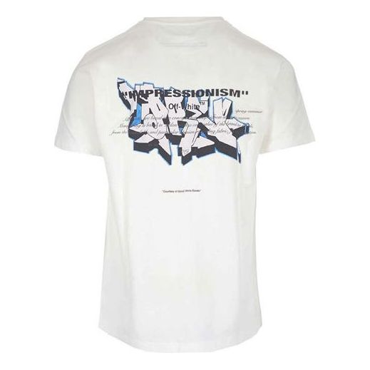 Тениска Off-White Logo Normal Fit T-Shirt Бяло | OMAA027R191850050288