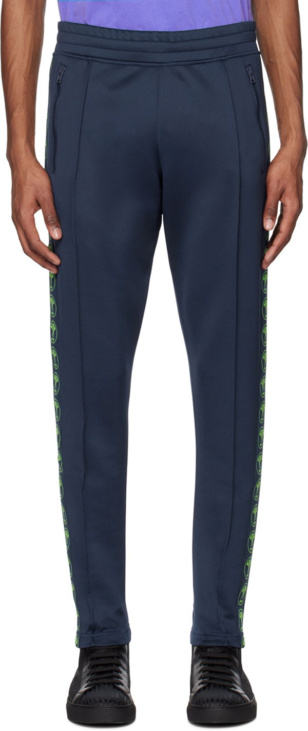 Спортни панталони Moschino Track Pants with Side Logo Print Синьо | 0328 2029, 0