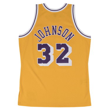 Фланелка Mitchell & Ness NBA Swingman Jersey Los Angeles Lakers Magic Johnson Жълто | SMJYGS18175-LALLTGD84EJH, 1