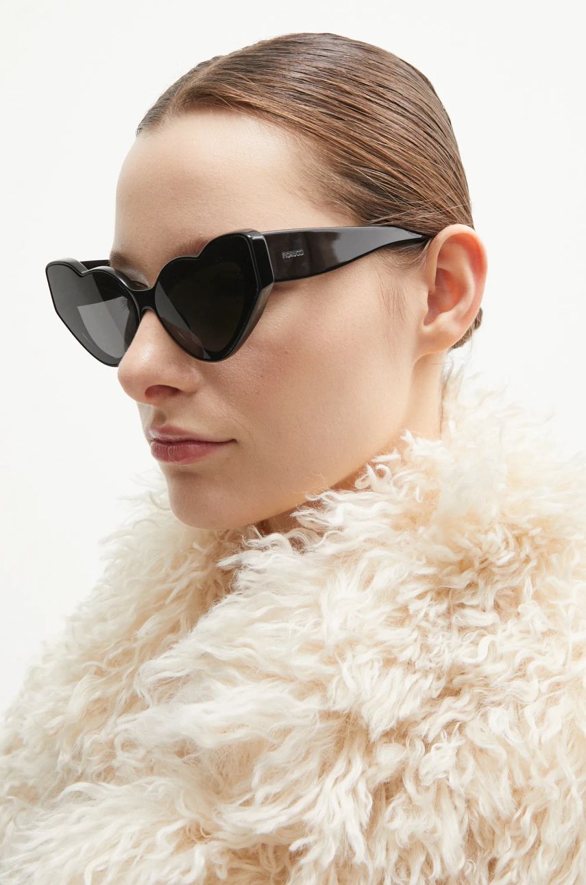Слънчеви очила Fiorucci Heart Black Sunglasses Черно | U01FPASU133AC03BK01, 1
