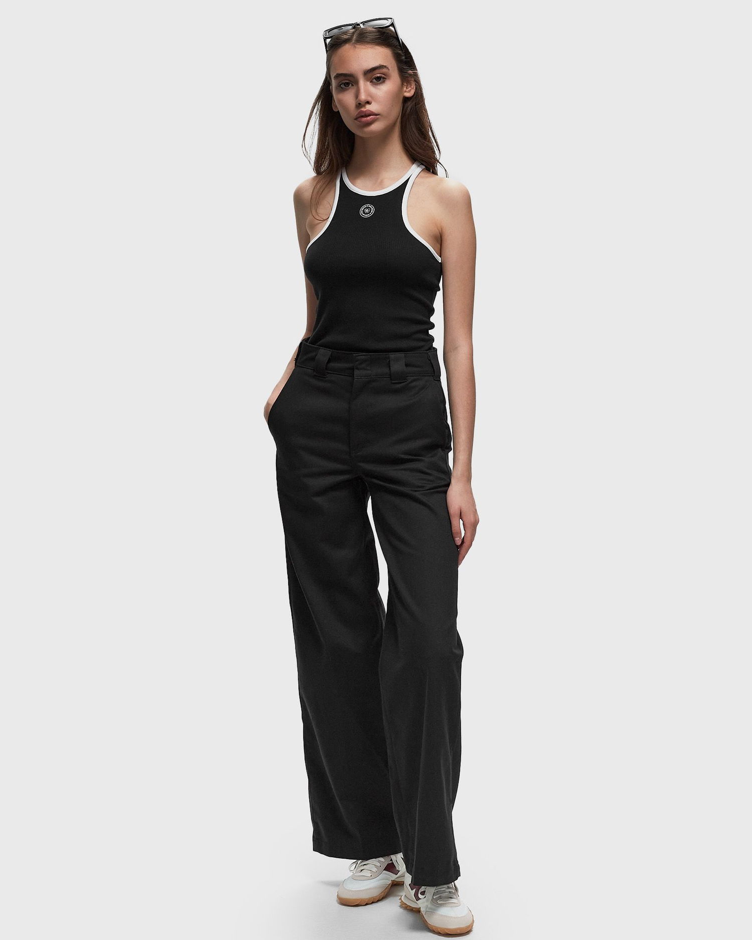 Потник Sporty & Rich SRHWC Ribbed Tank Черно | TO033S405SB, 1