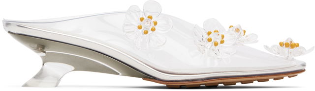 Bottega Veneta Jet Flower Mule Heels