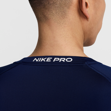 Тениска Nike Pro Dri-FIT Long Sleeve Fitted Fitness T-Shirt Тъмно синьо | FB7919-492, 2