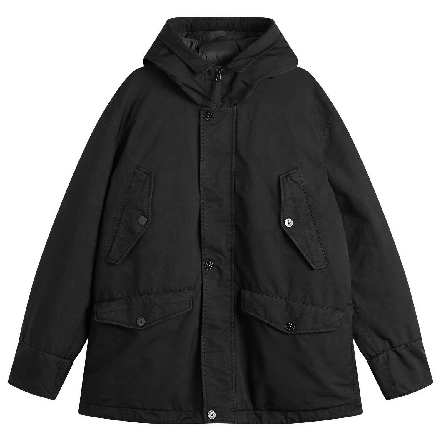 Парка Stone Island Ghost David-TC Parka Jacket Черно | K2S154100108-V0029, 0