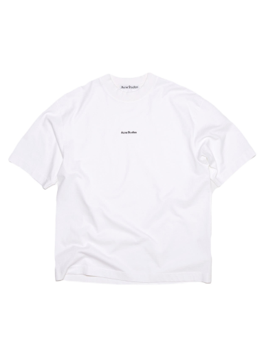 Тениска Acne Studios Logo T-shirt Optic Бяло | FN-MN-TSHI000353