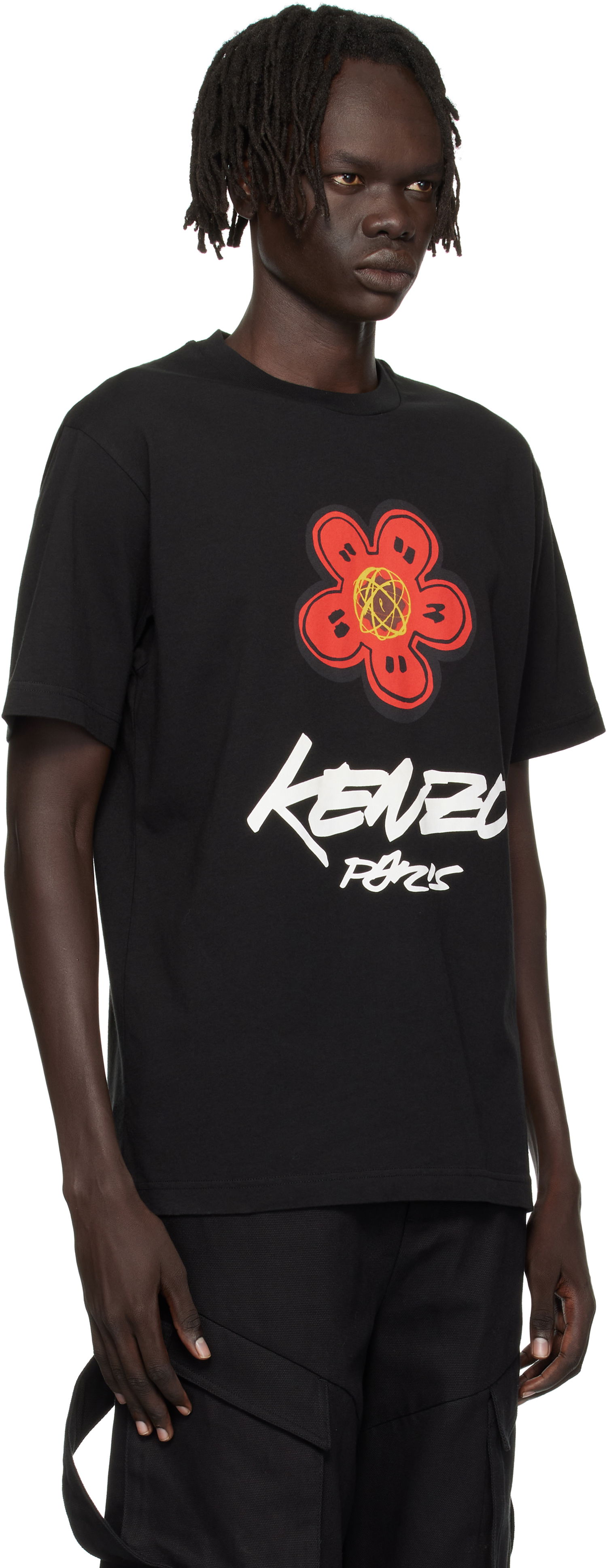Тениска KENZO Kenzo Paris Futura 2000 Edition Cotton T-Shirt Черно | FF65TS2654SG, 1