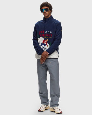 Суитчър Polo by Ralph Lauren Half-Zips Sweatshirt With Print Синьо | 710952219001, 1