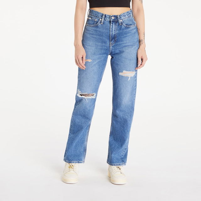 High Rise Straight Denim Medium