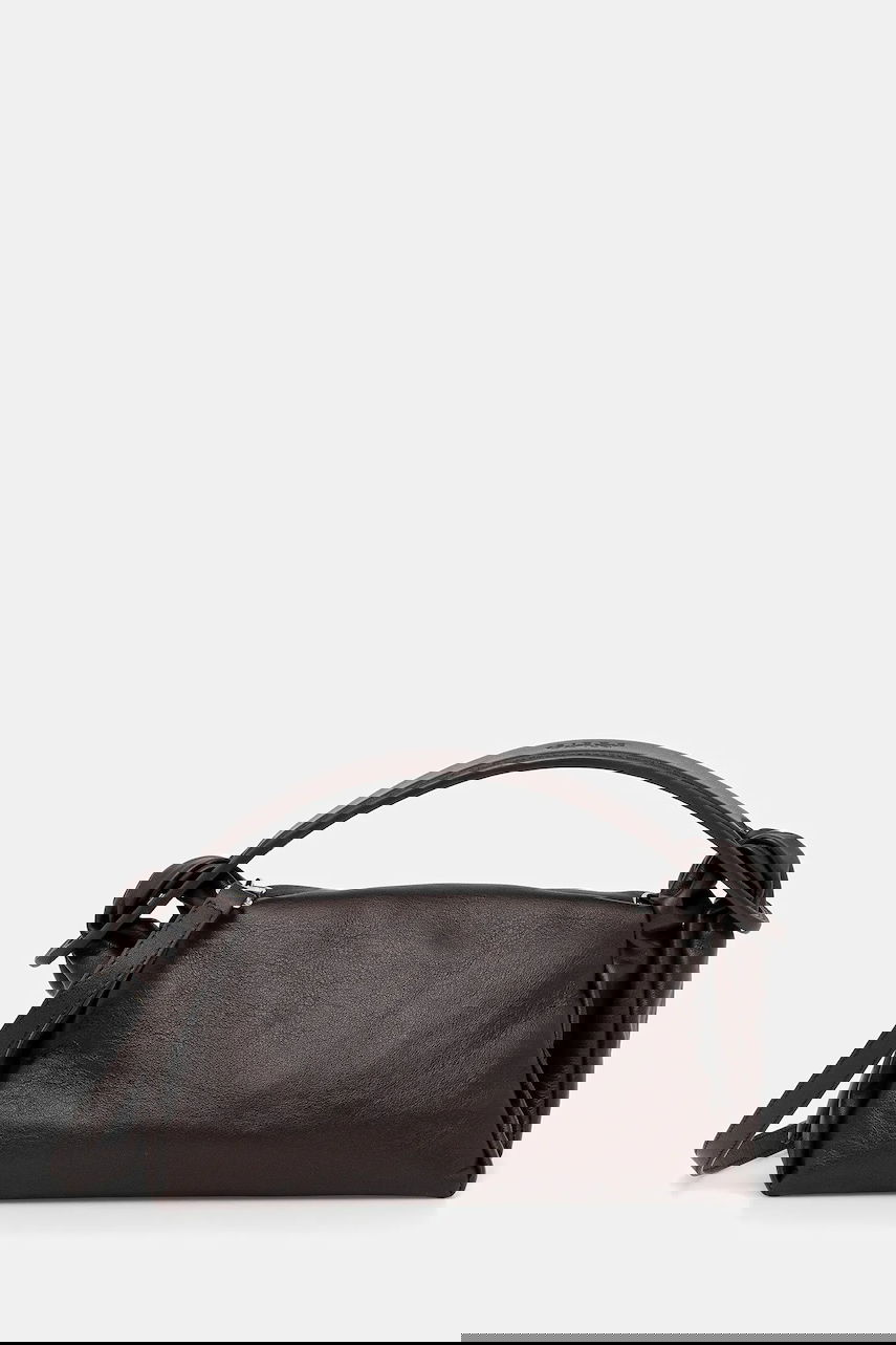 Дамска чанта KENZO Kenzo Knotted Leather Shoulder Bag Кафяво | FE62SA818L01, 0