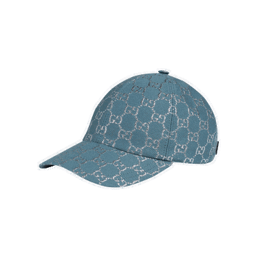 Шапка с козирка Gucci GG Lamé Baseball Cap Тюркоазено | 631953 3HK75 4660, 0