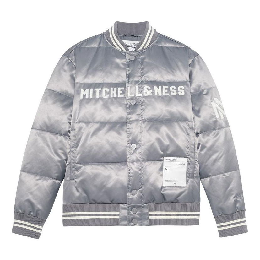 Яке бомбър Mitchell & Ness Mitchell & Ness Down Varsity Jacket Сиво | MNSYAWTODJ025-GRY
