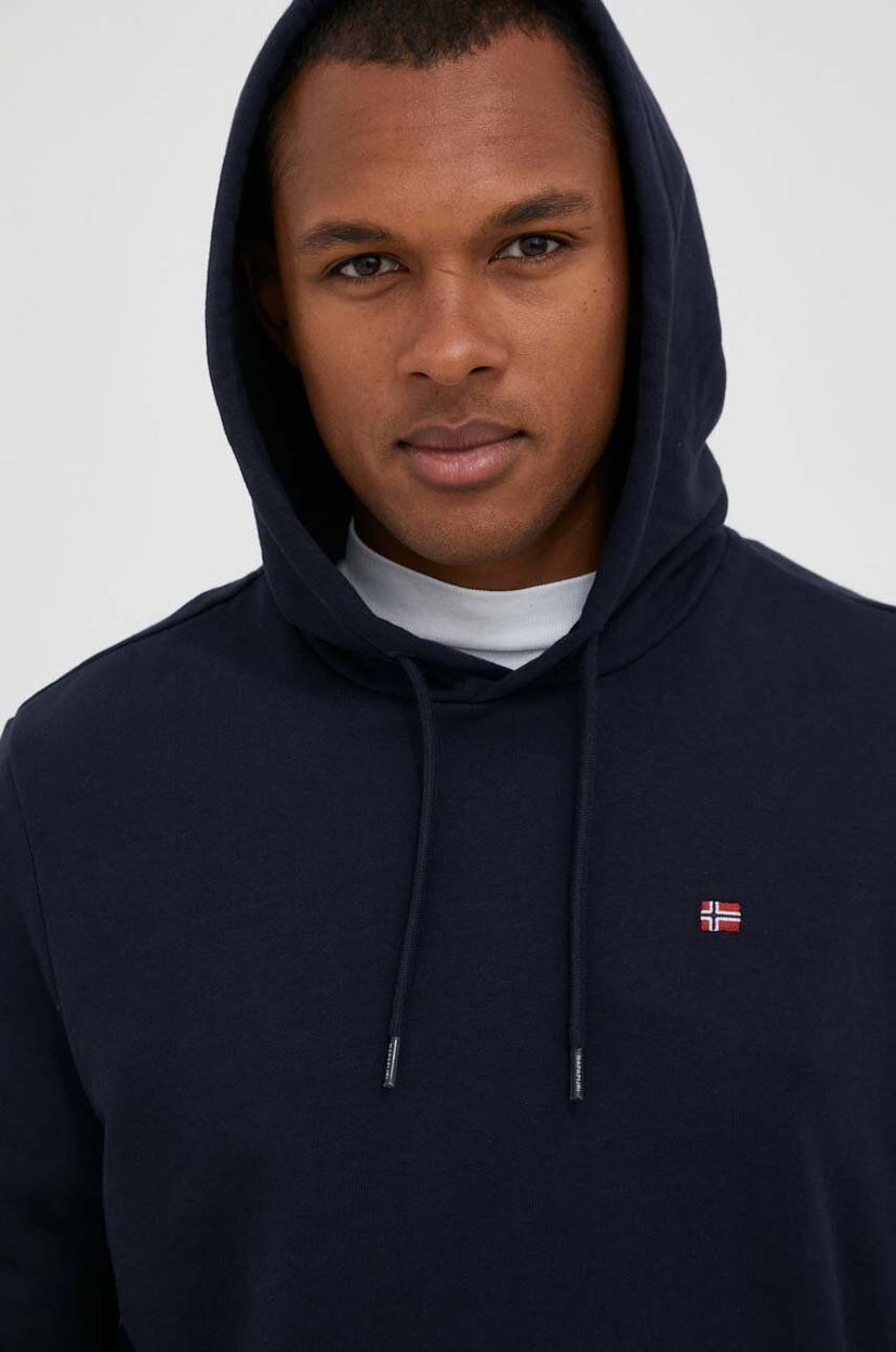 Суитчър Napapijri Navy Blue Hoodie Тъмно синьо | NP0A4FQV1761
