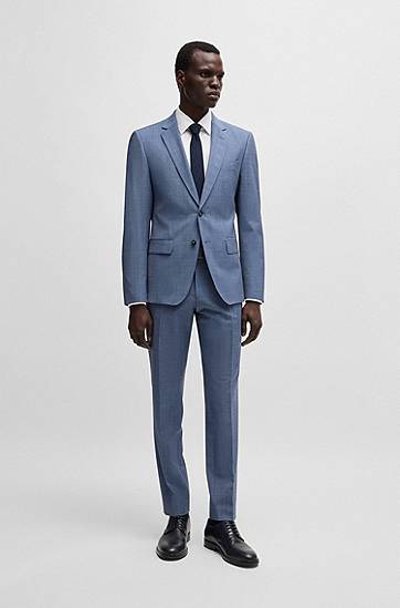 Риза BOSS Easy-Iron Cotton Poplin Regular-Fit Shirt Бяло | 50532877, 1