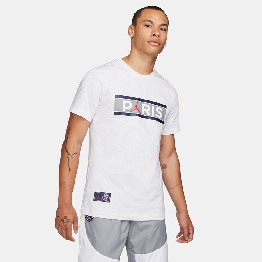 Тениска Jordan Paris Saint-Germain Wordmark Tee Бяло | DB6510-051, 0