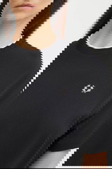 Pокля Fred Perry Fred Perry Oversize Mini T-Shirt Dress Черно | D1173, 3
