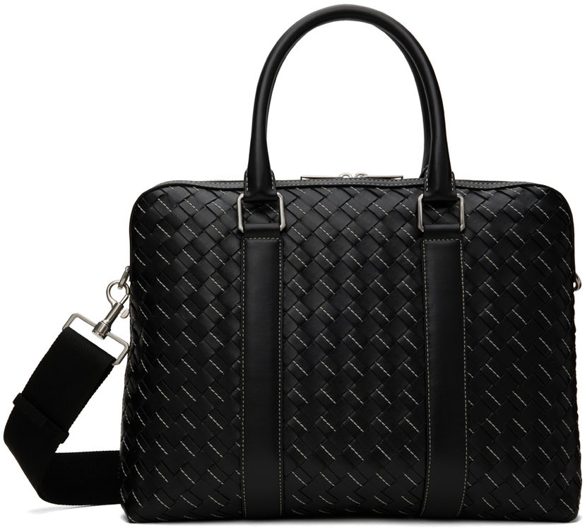 Дамска чанта Bottega Veneta Medium Classic Briefcase Черно | 766782-V3KI1-1148