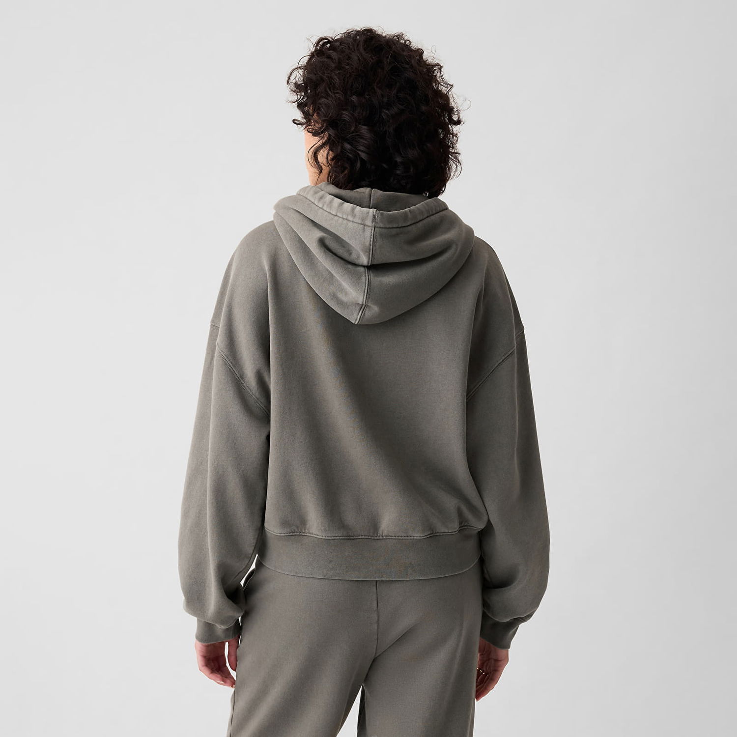 Суитчър GAP Logo Pullover Hoodie Greenish Grey Сиво | 794965-09, 1