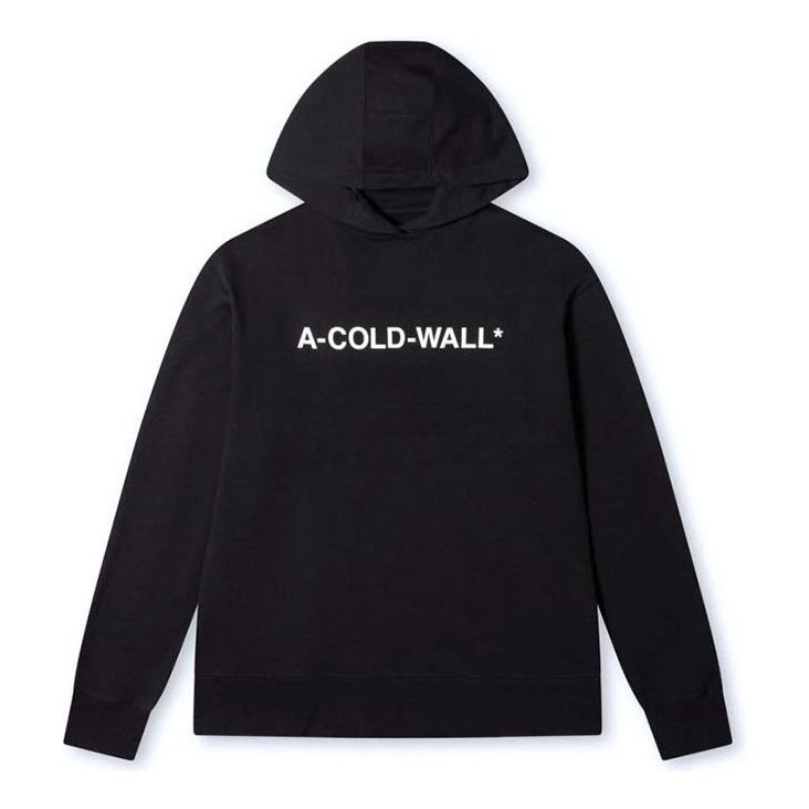 Суитчър A-COLD-WALL* Essential Logo Hoodie Черно | ACWMW083-BLACK, 0