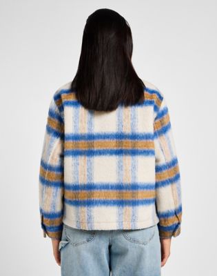 Яке Lee Lee Cropped Wool Jacket Size XS Многоцветен | 112355153, 0
