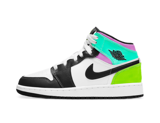 Кецове и обувки Jordan Air Jordan 1 Mid Pastel Black Toe GS Многоцветен | 554725-175