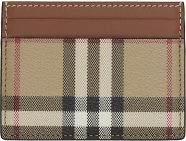 Портфейл Burberry Burberry Check Case Card Holder Бежово | 8109801, 0