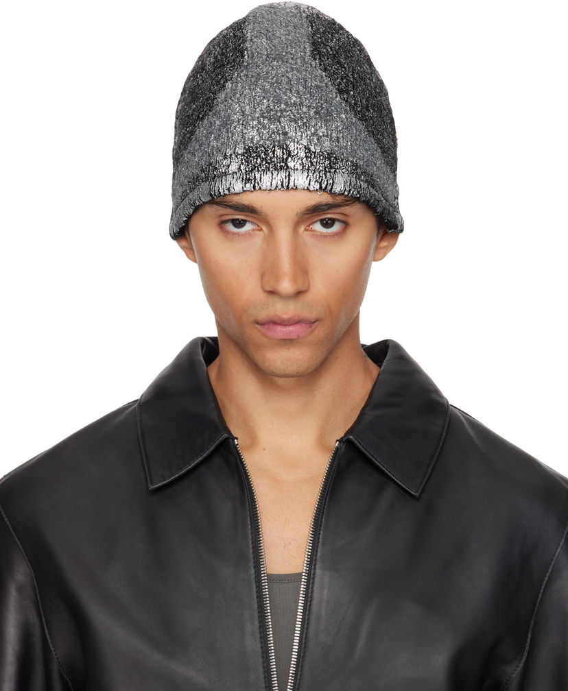 Шапка HELIOT EMIL HELIOT EMIL Scintilla Reversible Beanie Сиво | AW25_16_132_BLK01