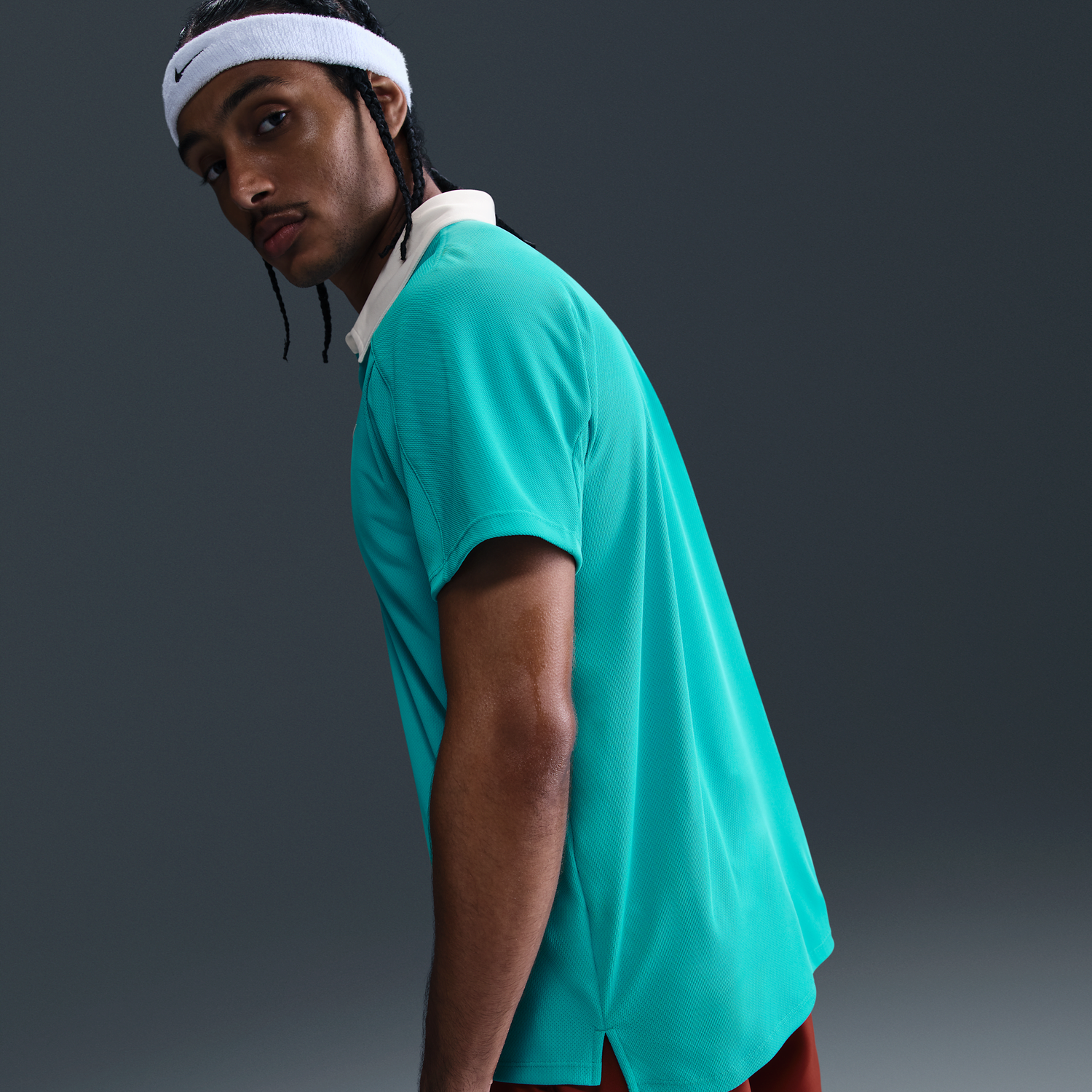 Поло тениска Nike NikeCourt Dri-FIT ADV Slam Tennis Polo Тюркоазено | FZ6931-345, 1