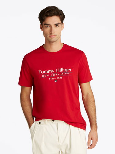 Тениска Tommy Hilfiger Tommy Hilfiger Logo Crew Neck T-Shirt Червено | MW0MW38621XLD, 0