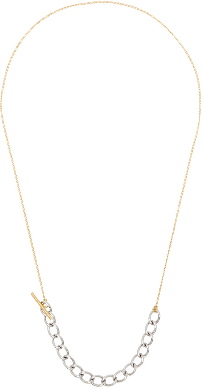 Колие Dries Van Noten Contrast Chain Necklace Металик | 242-028204-061