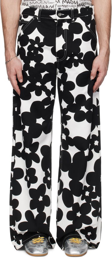 Карго панталони Marni Marni Dillies Print Cargo Pants Бяло | PUMU0287A0 UTC462, 0