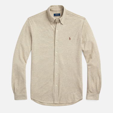 Риза Polo by Ralph Lauren Ralph Lauren Featherweight Pique Shirt Бежово | 710654408119, 2