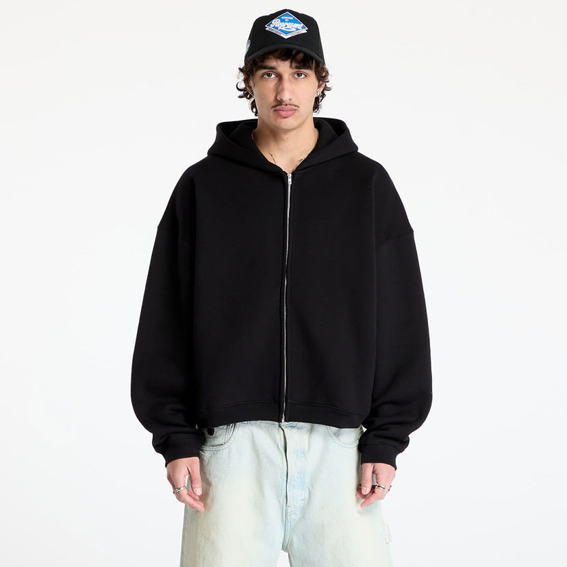 Суитчър Represent Clo REPRESENT Initial Boxy Zip Hoodie Черно | INM414-001
