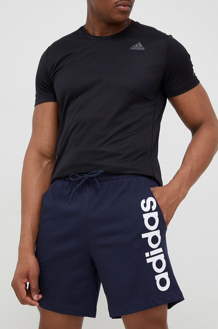 Къси панталони adidas Originals AEROREADY Essentials Single Jersey Linear Logo Shorts Тъмно синьо | IC0064, 0