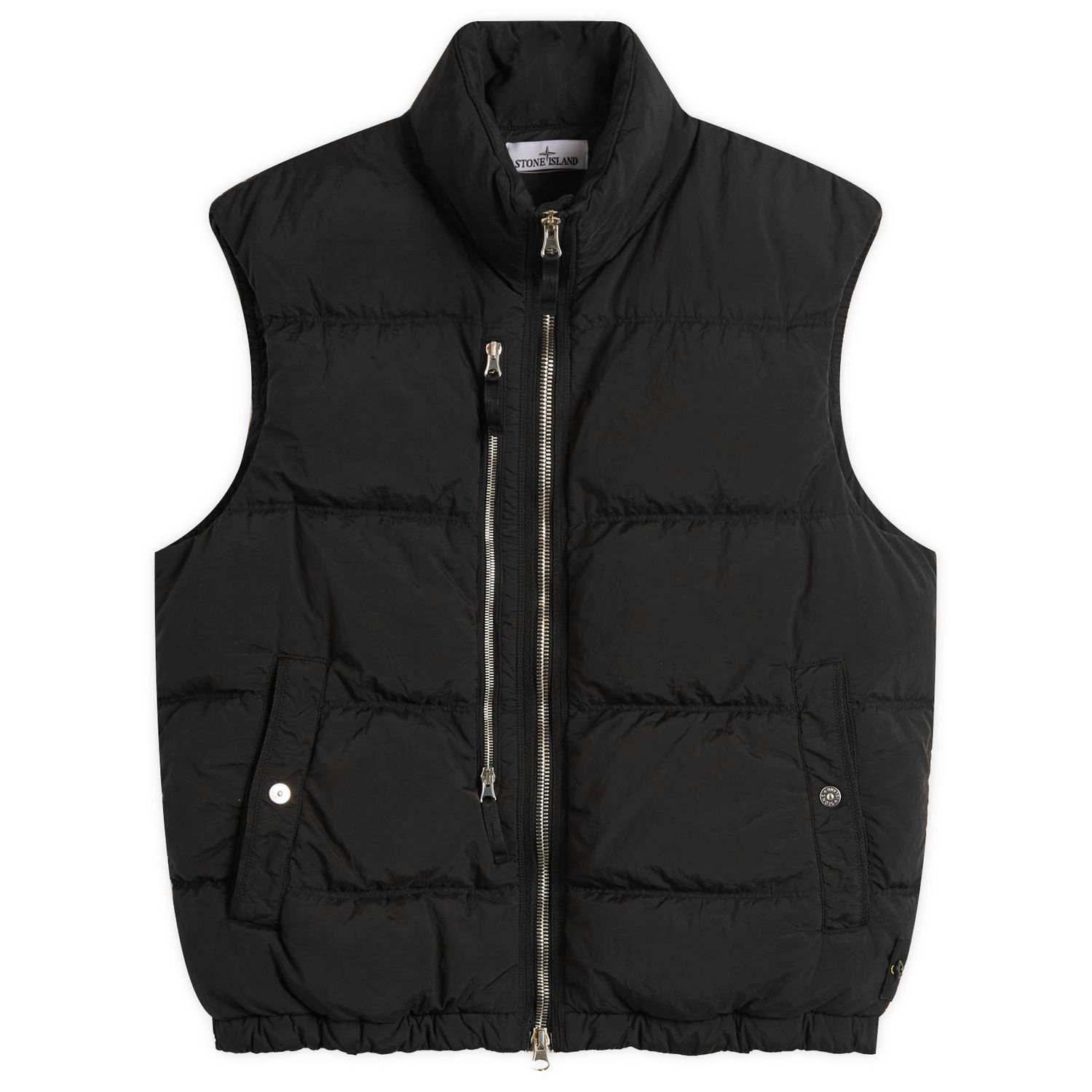 Жилетка Stone Island Nylon Metal EcoNyl Down Vest, Size Large Черно | K2S15G100006-V0029, 0