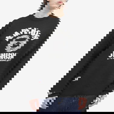 Пуловер AAPE by A Bathing Ape AAPE Union Monogram Knit Sweater Черно | AAPKNMB370XXNBKX, 2