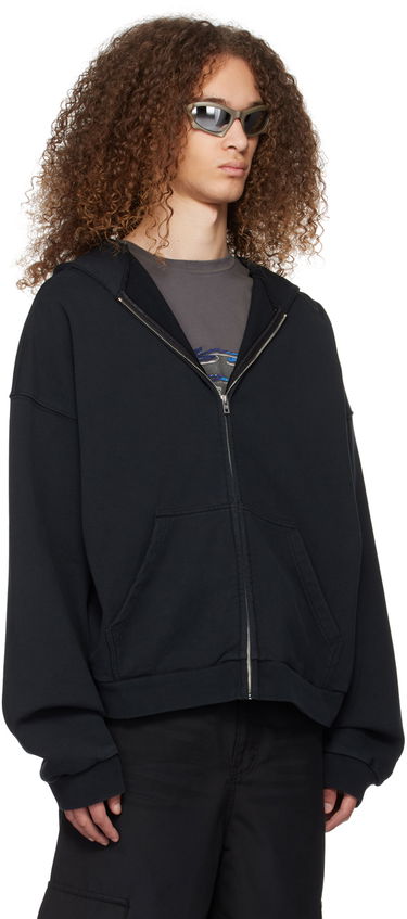 Суитчър We11done We11done Oversized Zip-Up Hoodie Черно | WD-TJ0-24-813-U-BK, 1