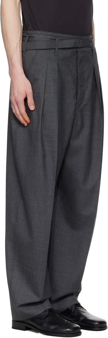 Панталони LEMAIRE Lemaire Belted Pleated Trousers Сиво | PA1173 LF1386, 1