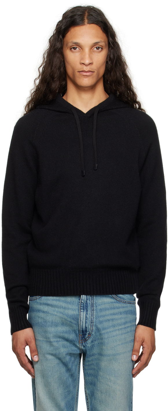Суитчър Tom Ford Tom Ford Cashmere Hoodie Черно | KOL003-YMK022F23, 0