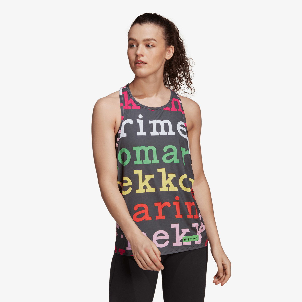 Потник adidas Originals Graphic Print Running Tank Top Сиво | HG6326, 0