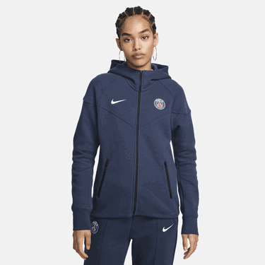 Суитчър Nike Football Paris Saint-Germain Tech Fleece Windrunner Тъмно синьо | FZ7257-410, 0