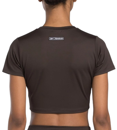Съкратен топ Reebok Lux Bold Cropped T-Shirt Лилаво | 100205572, 2