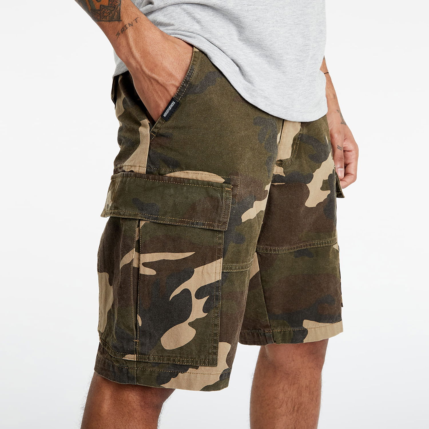Къси панталони Horsefeathers Baxter Shorts Зелено | SM1153A, 0
