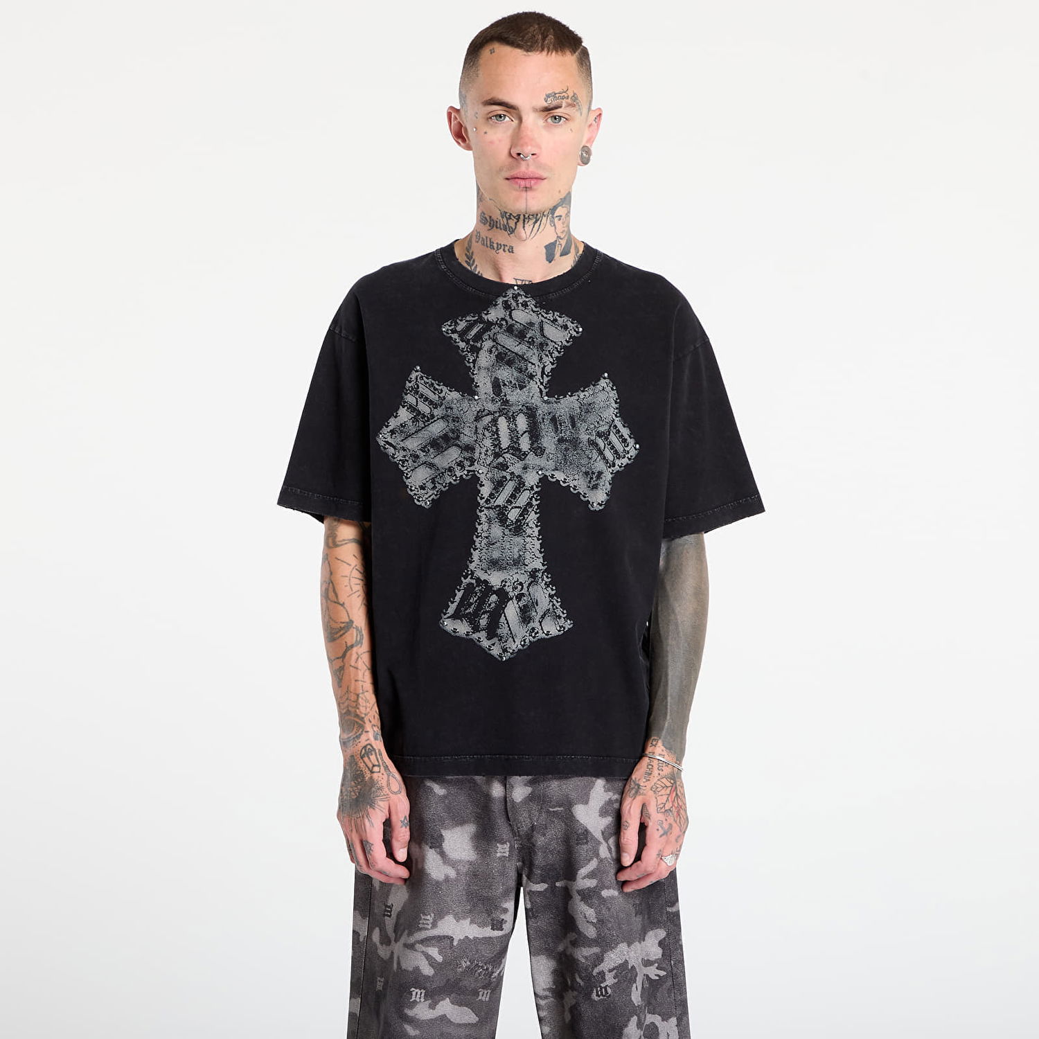 Тениска MISBHV MISBHV Goth T-Shirt Черно | 251M109, 0